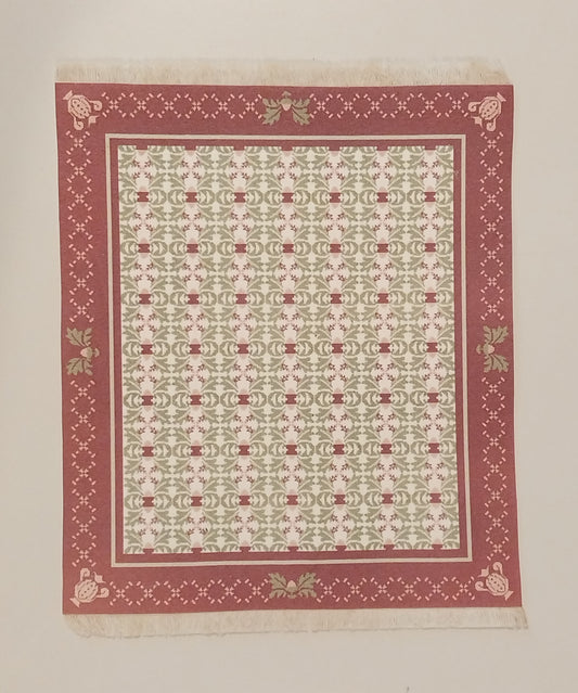 CRH881, Rug, Rectangle, Burgundy & Green