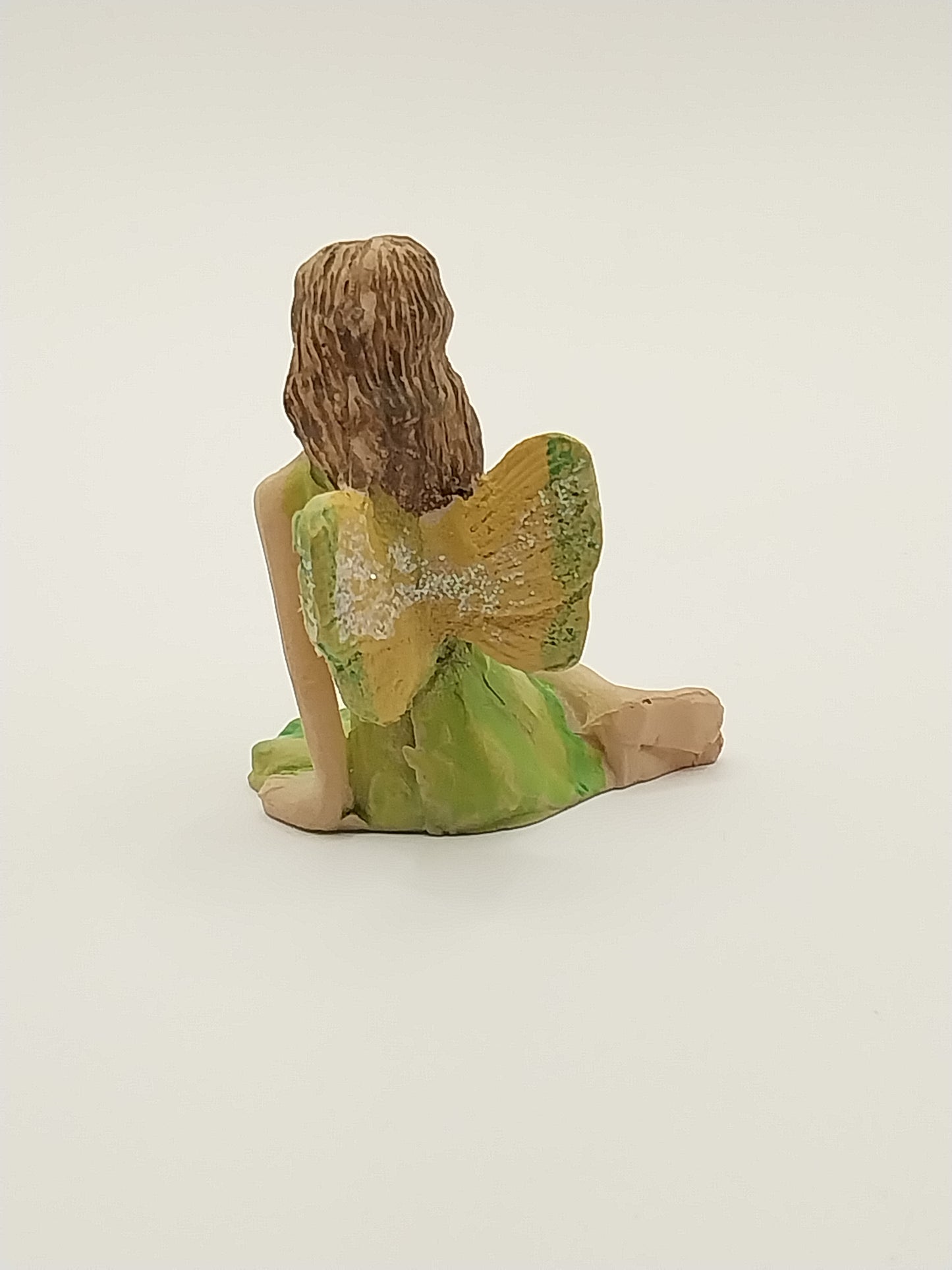 CEA284, Fairy Sitting, Lime Green Dress