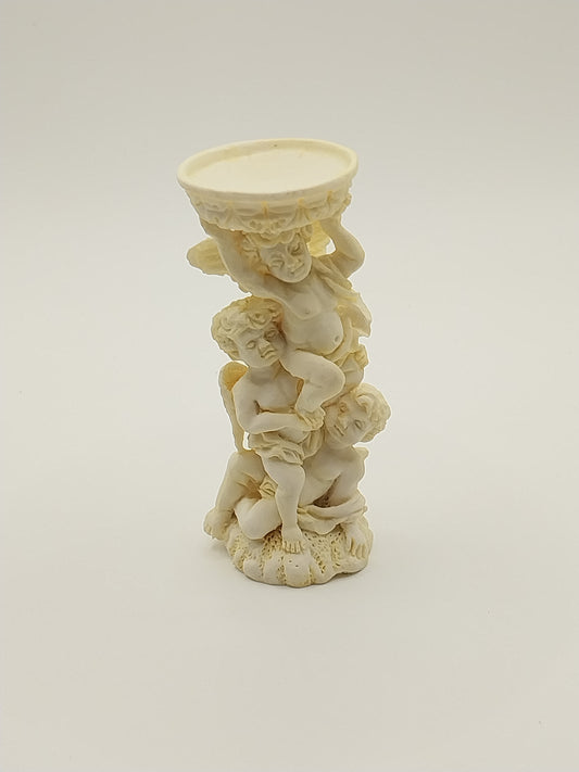 CEA294, Angel Bird Bath, Ivory