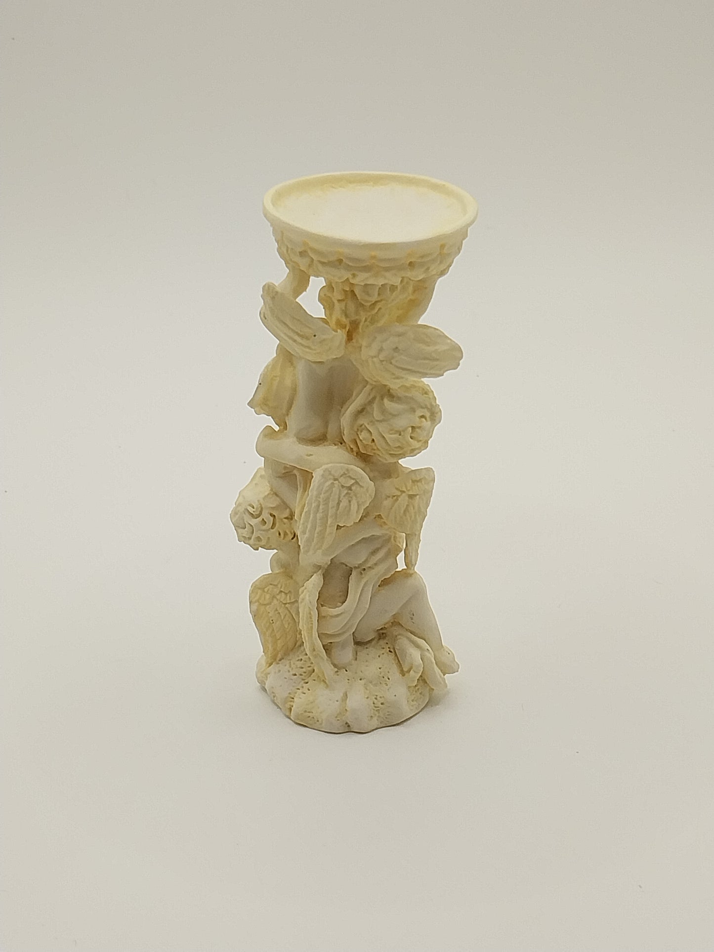 CEA294, Angel Bird Bath, Ivory