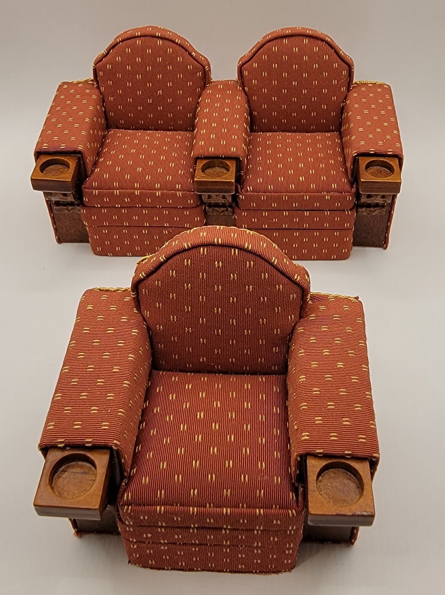 Theatre Double Seat & Single Seat Set, Upholstered