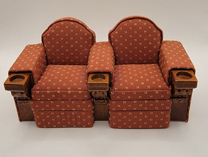 Theatre Double Seat & Single Seat Set, Upholstered