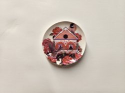 Large Birdhouse Plate