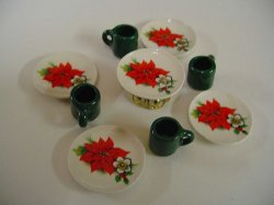 Poinsettia Dessert Set