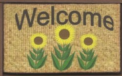 Welcome Rug, Sunflower