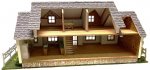 1/4" Scale Two Story Ranch House Dollhouse, Complete Kit