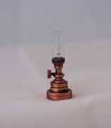 Hurricane Table Lamp Copper Battery, LED