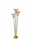 Tribeca Floor Lamp, Brass, Pink