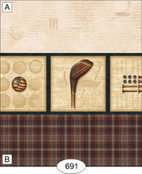 Golf Plaid Wallpaper, B