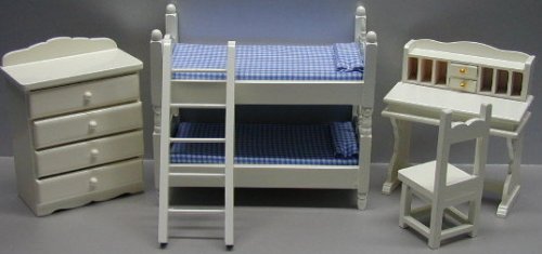 Bunk Bed Set, 5pc, White