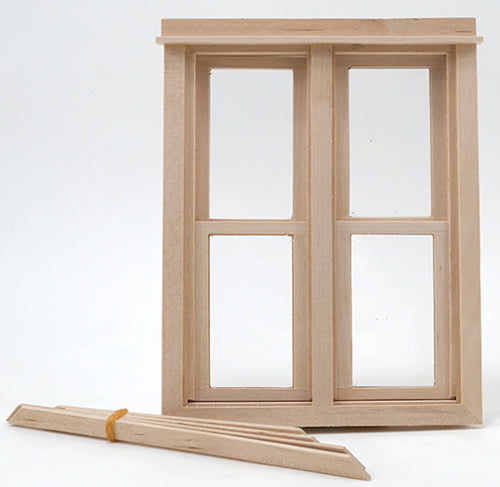 Slim Working Double Window