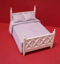 Ashley Double Bed, White