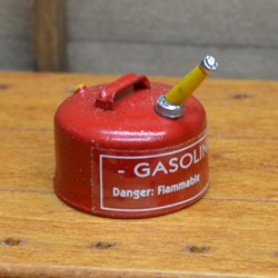 Gasoline Can, Red with Yellow Spout