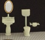 1/4" Scale Bathroom Kit, 6pcs