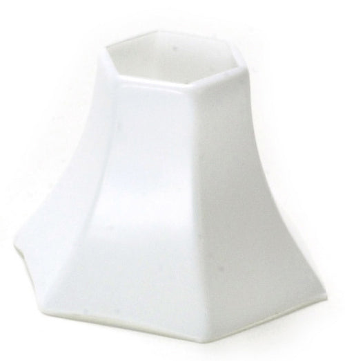 Hexagon Shade, White, 12pc