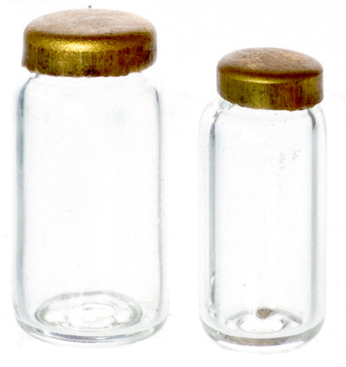 Glass Jar, Pair