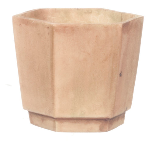 Hexagon Planter, Gray Ancient