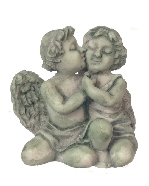 Two Cherub Statue, Green