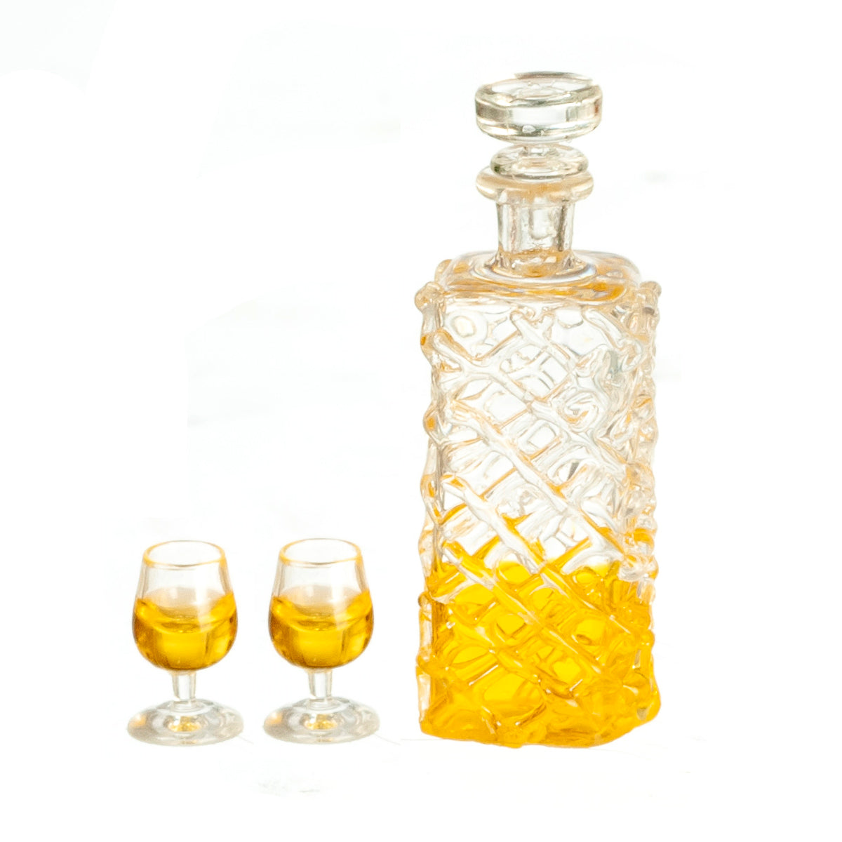 Faux Crystal Liquor Set, 3pc