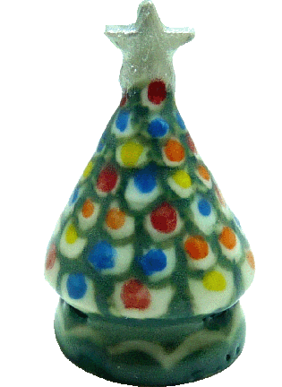 Ceramic Chritmas Tree, Silver Star