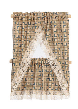 Kitchen Curtains, Country Green