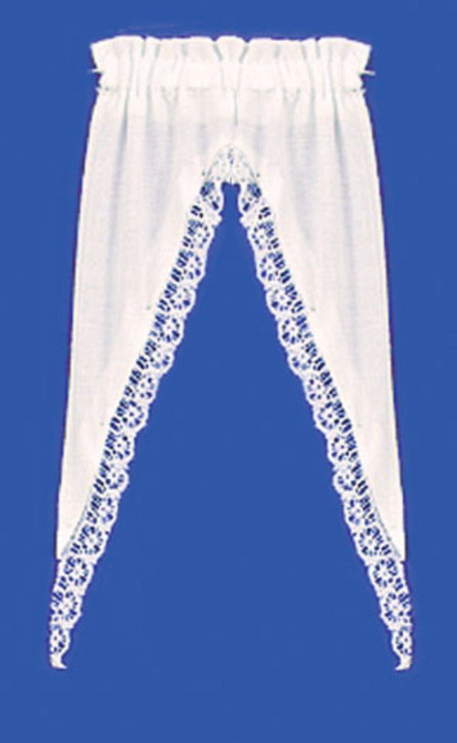 Curtain, Attic Window, White