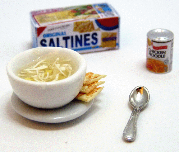 Chicken Noodle Soup & Crackers