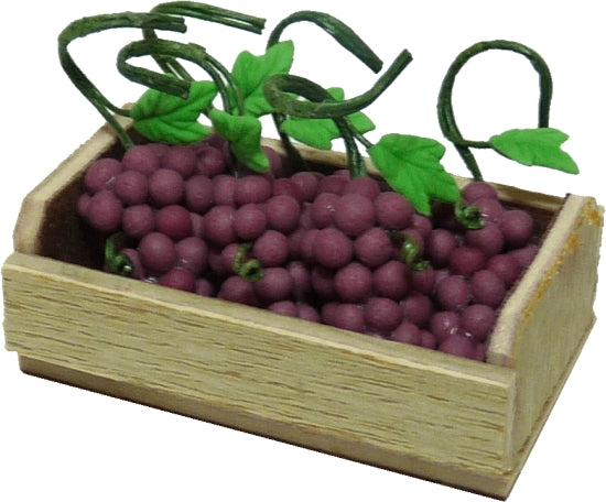 Red Grapes In Crate