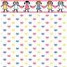 1/2" Scale Dolls & Heart Wallpaper