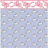 1/2" Scale Bunny Hop Wallpaper, Blue