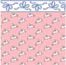 1/2" Scale Bunny Hop Wallpaper, Pink