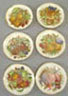 Golden Fruit Dishes, 6pcs
