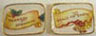 Christmas Trays Gold Rim, 2pc