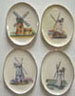 Windmill Platters, Set Of 4