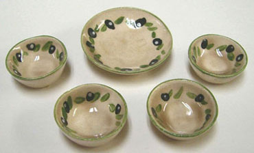 Olive Serving Bowl Set, 5pc