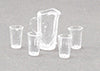 Crystal Pitcher with 4 Tumblers