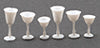 Stemware, White, 6 Pcs