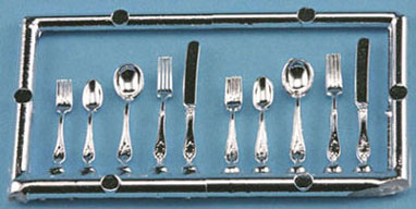 CEA103, Flatware, Silver, 2 Sets