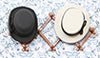 Hat Rack with 2 Hats