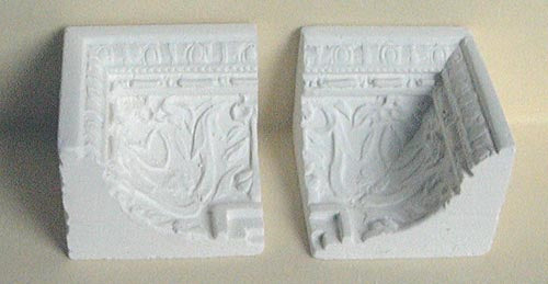 Georgian Cornice Corner Piece, 2 pc