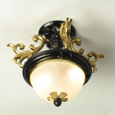 Black & Brass Ceiling Fixture LED