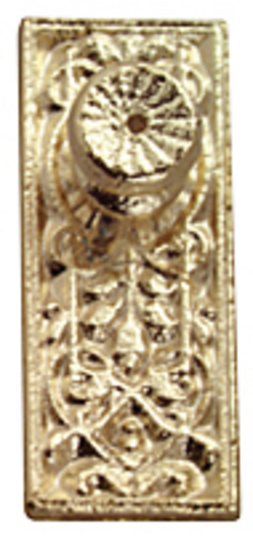 CPS0032, Ornate Door Knobs, Brass, 4pk