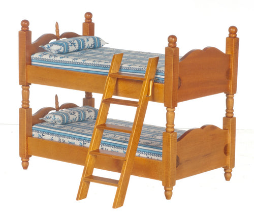 Bunk Beds With Ladder, Walnut