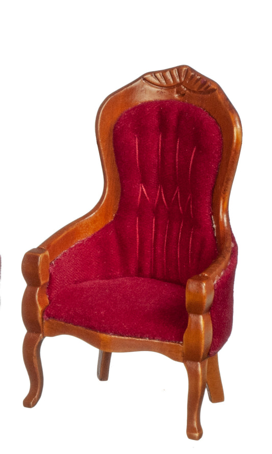 Victorian Gent's Chair, Red