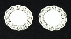 Two Small Faux Lace Doilies, #21