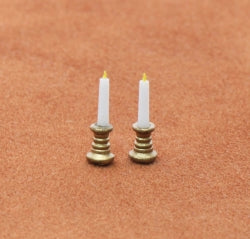 1/4" Scale Set of Brass Candle Sticks Kit
