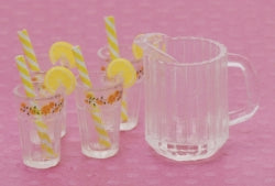 1/4" Scale Ice Tea Pitcher & 4 Glasses