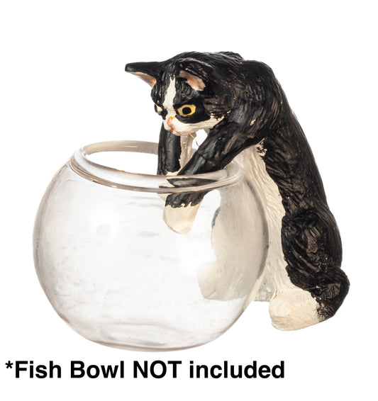 Cat Reaching, Black & White