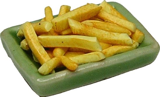 French Fries On Tray