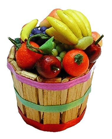 Bushel Basket Of Fruit